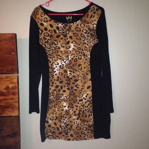 Nicki Minaj cheetah print dress